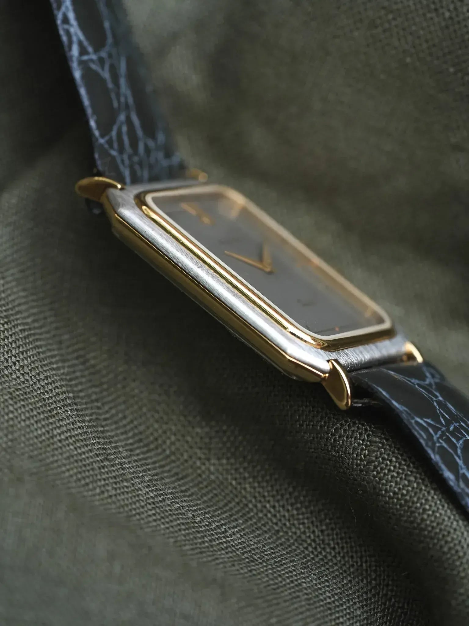 Alexia - Tank Acier Plaqué or Slim - NOS - 1980s - Atelier Victor