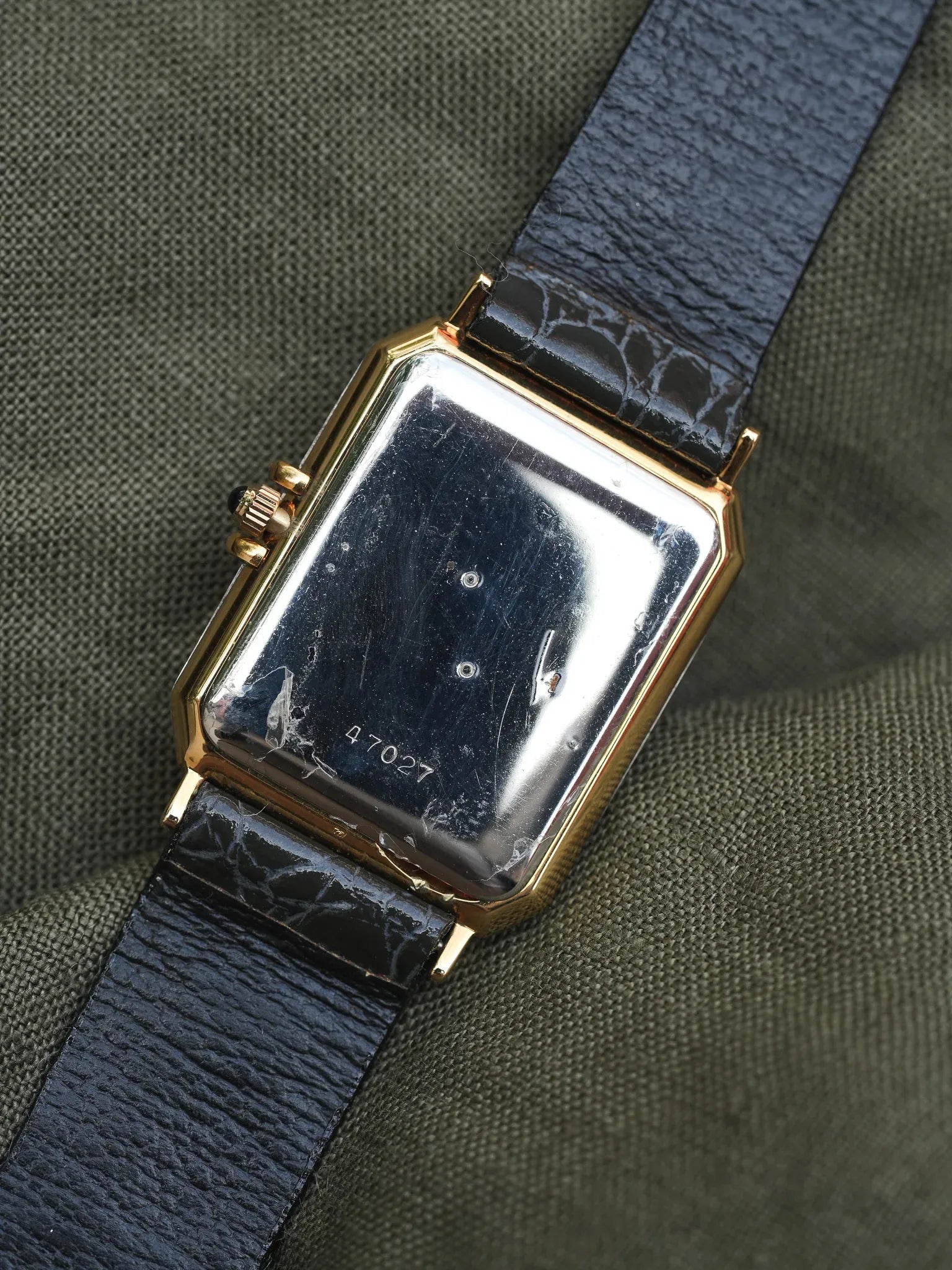 Alexia - Tank Acier Plaqué or Slim - NOS - 1980s - Atelier Victor