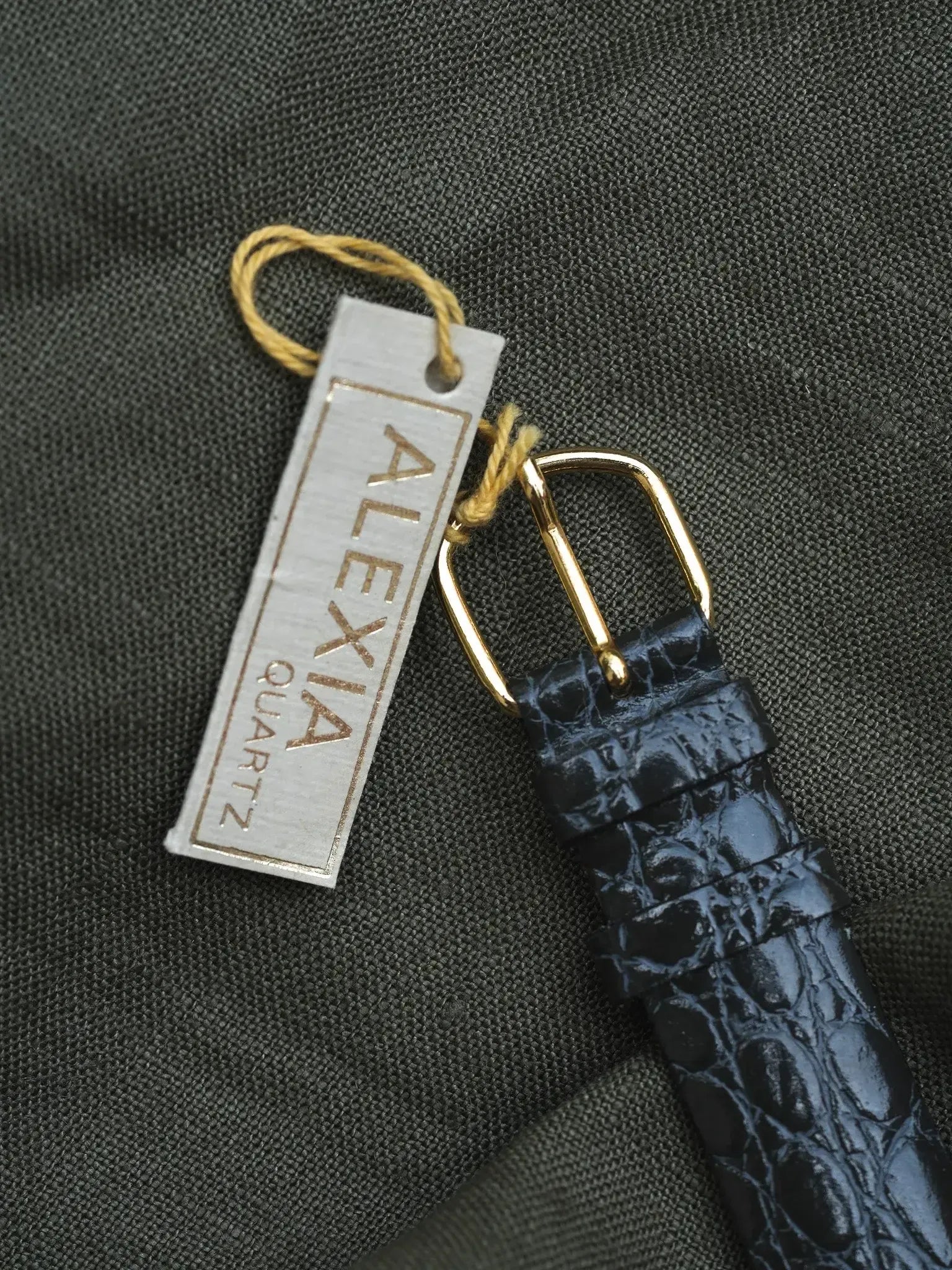 Alexia - Tank Acier Plaqué or Slim - NOS - 1980s - Atelier Victor