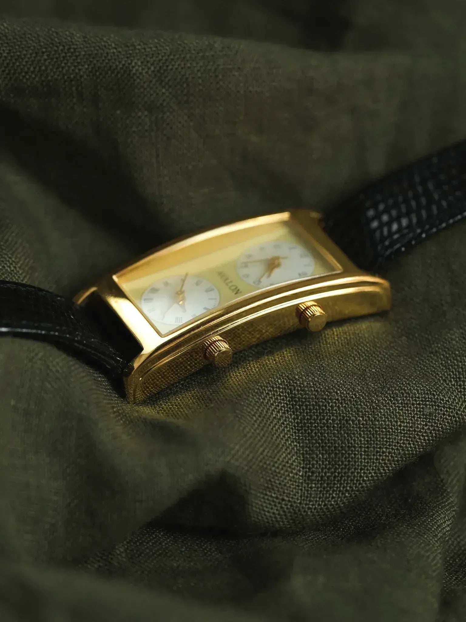 Avalon par Citizen - Double fuseaux horaires Deux mouvements Plaqué or - 1990s - Atelier Victor