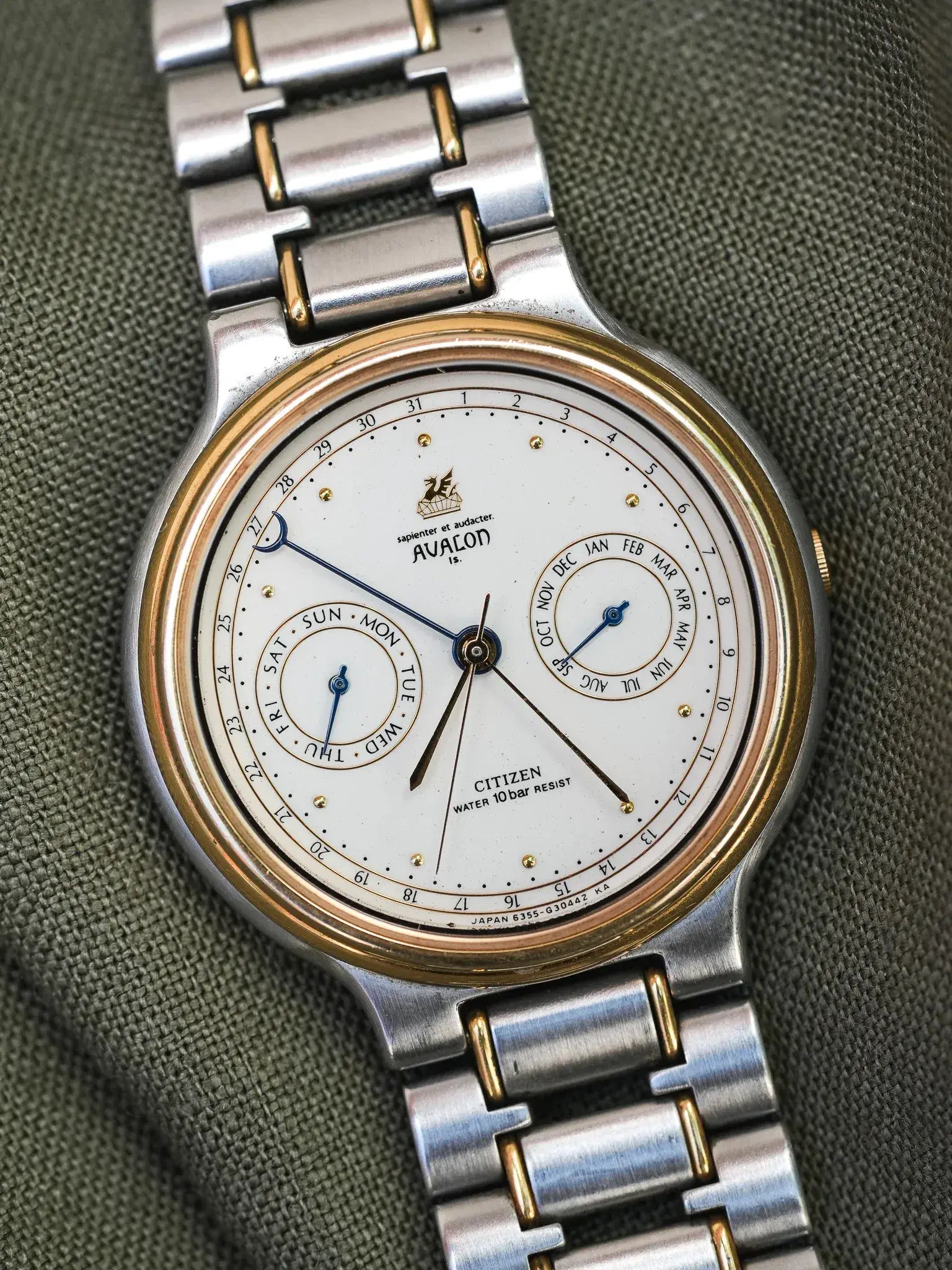 Avalon x Citizen - Triple Calendar Acier Or - 1980s - Atelier Victor