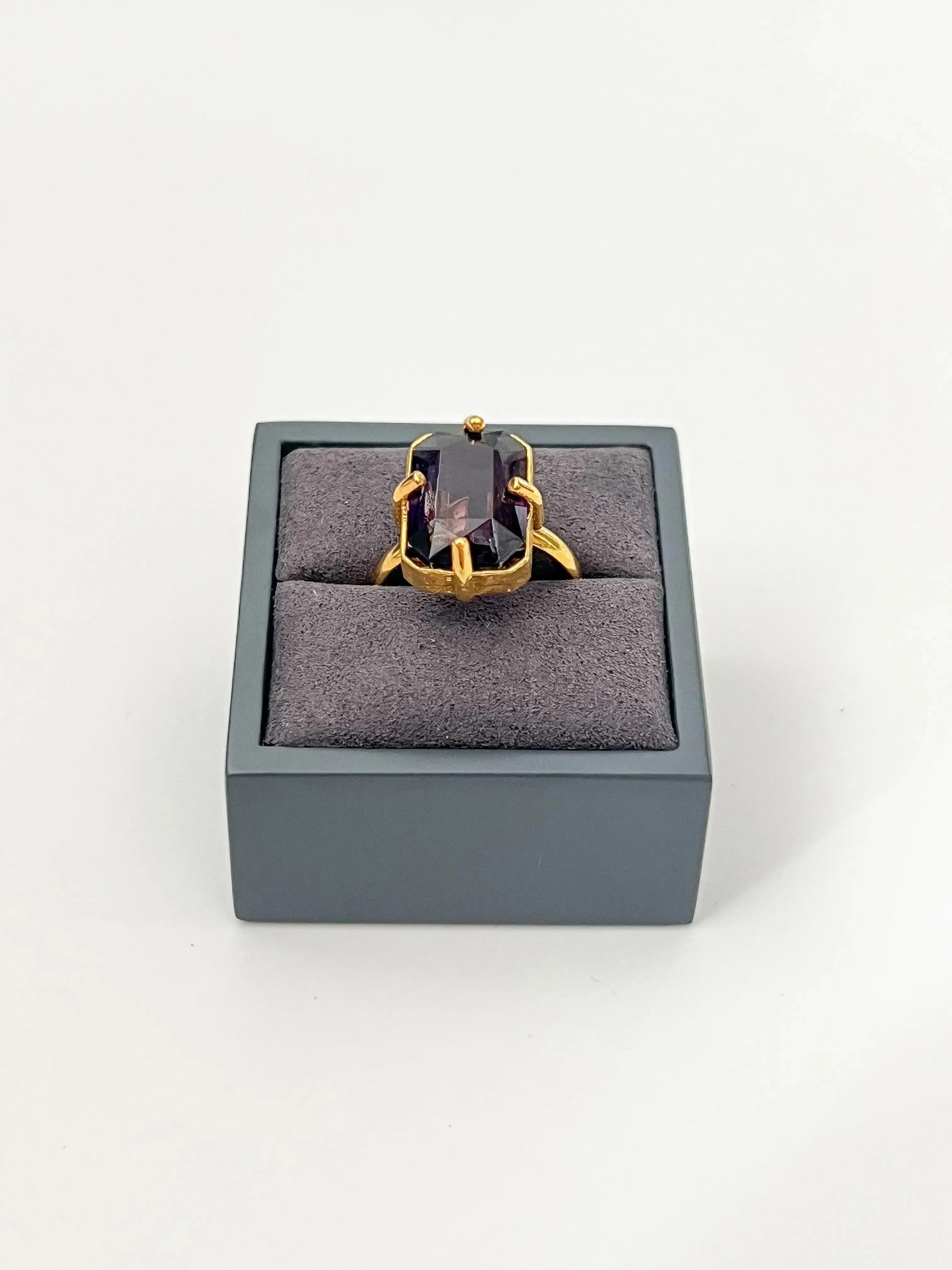 Bague - Améthyste plaqué or - Atelier Victor