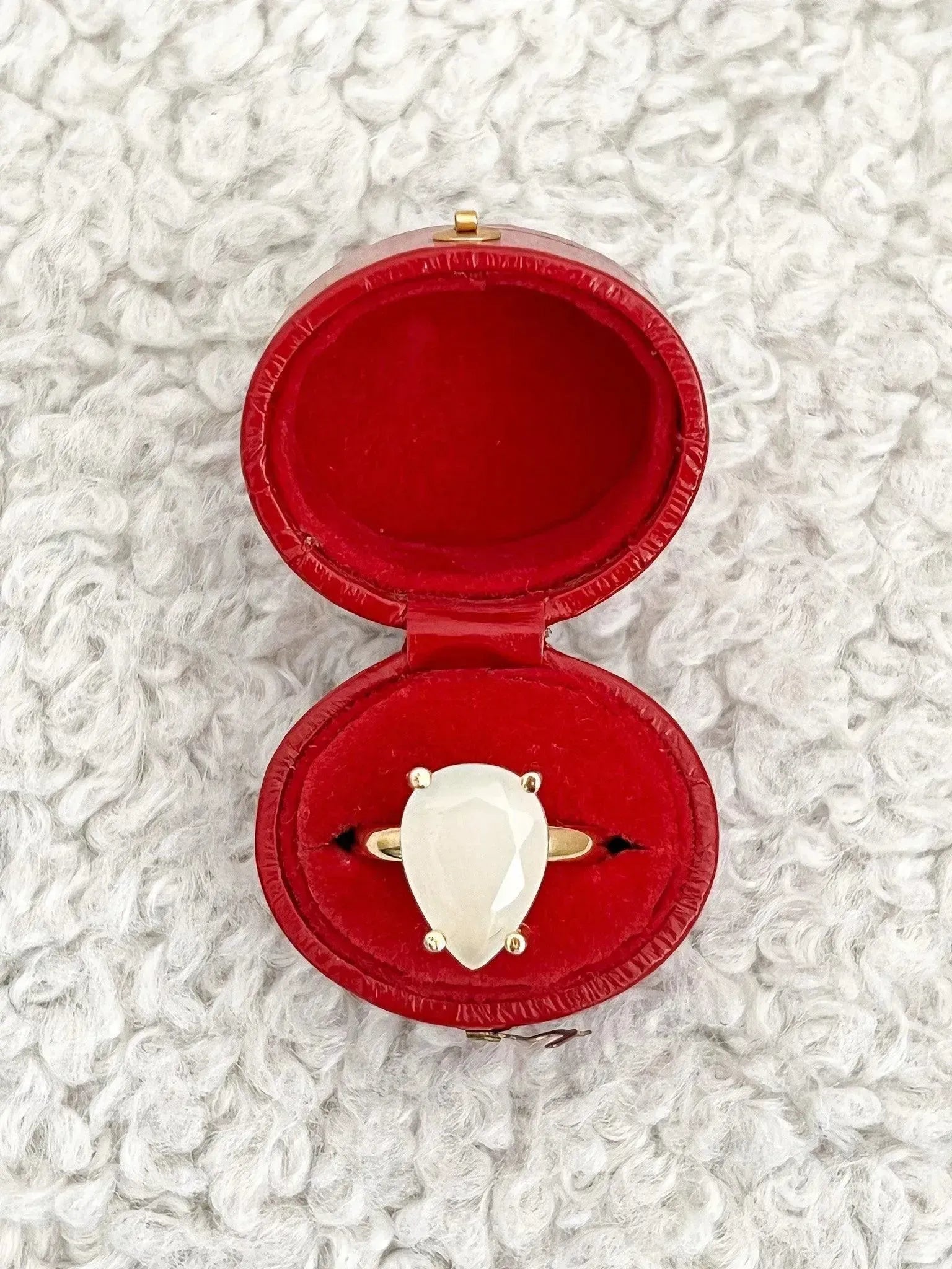 Bague - Opale Poire plaqué - Atelier Victor