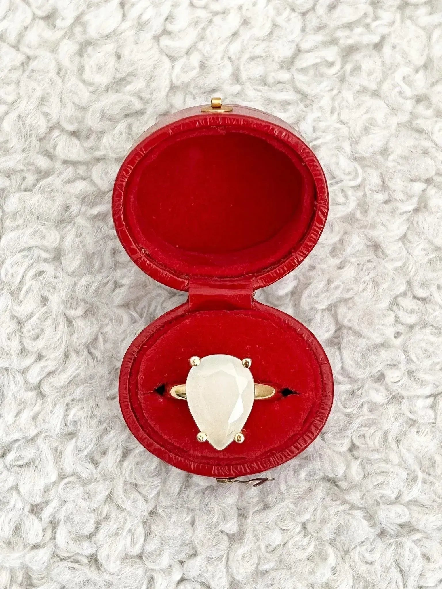 Bague - Opale Poire plaqué - Atelier Victor