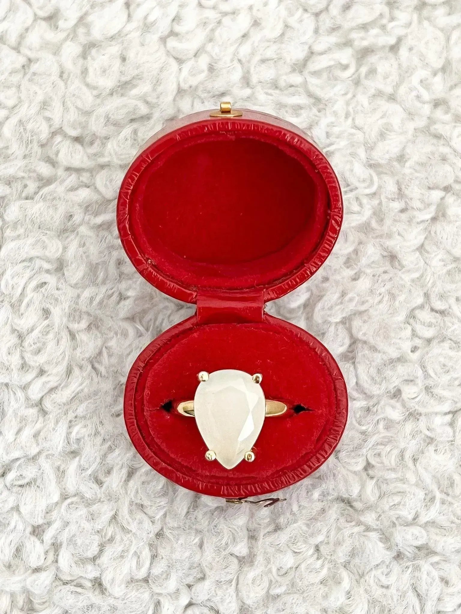 Bague - Opale Poire plaqué - Atelier Victor