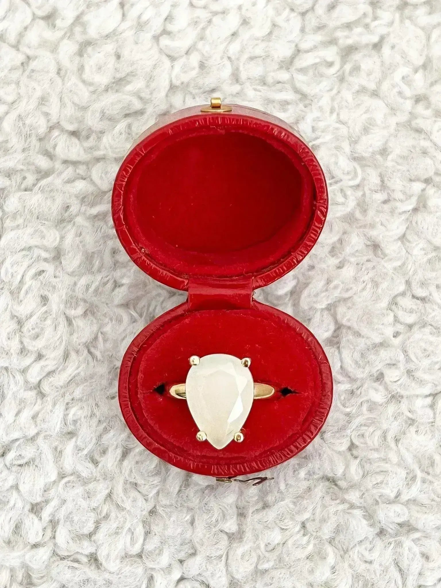 Bague - Opale Poire plaqué - Atelier Victor