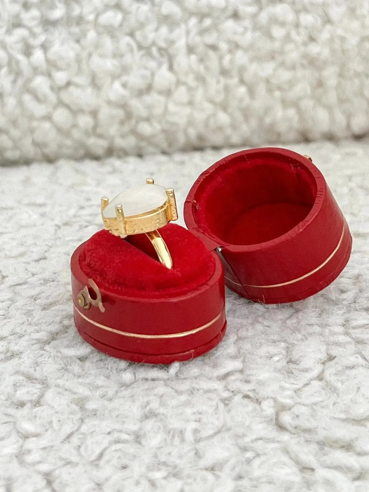 Bague - Opale Poire plaqué - Atelier Victor