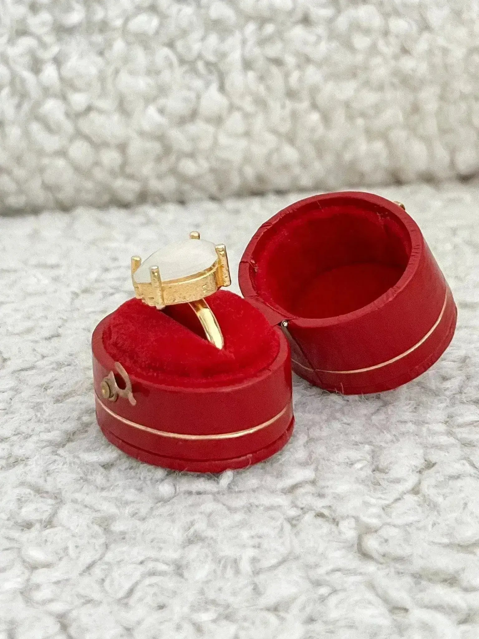 Bague - Opale Poire plaqué - Atelier Victor