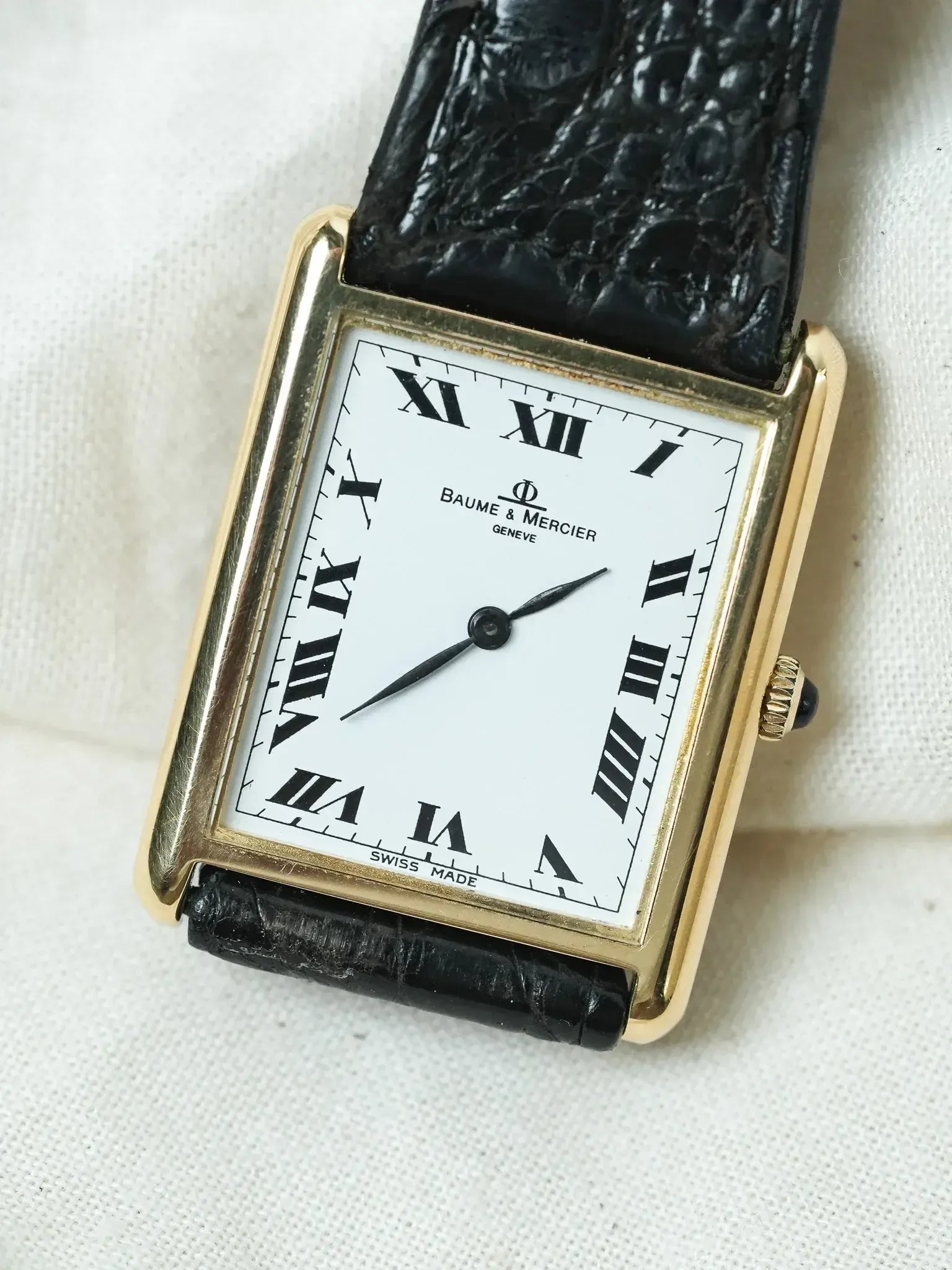 Baume & Mercier - 37059 Tank Or jaune 18k - boite - 1970s - Atelier Victor