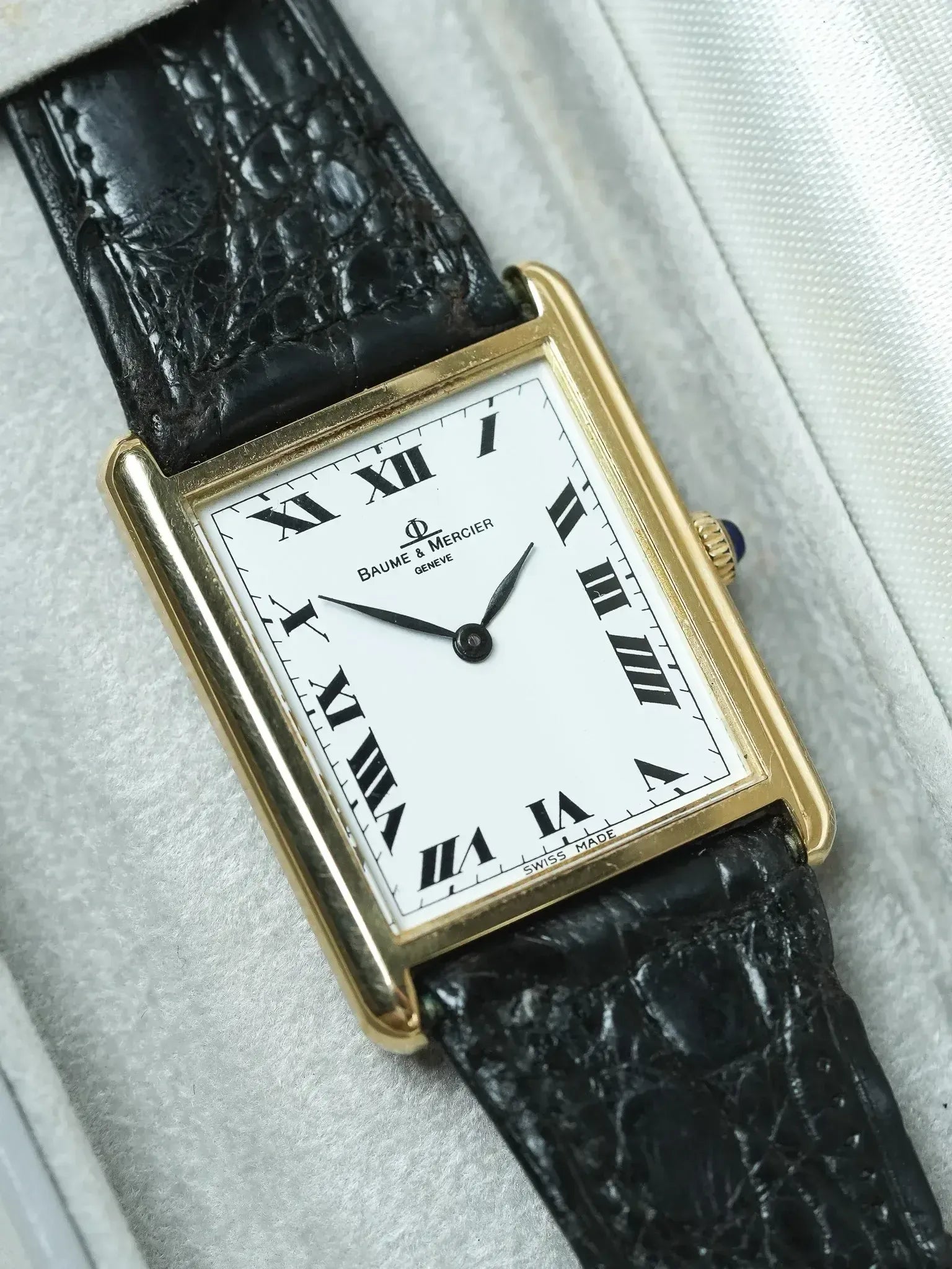 Baume & Mercier - 37059 Tank Or jaune 18k - boite - 1970s - Atelier Victor