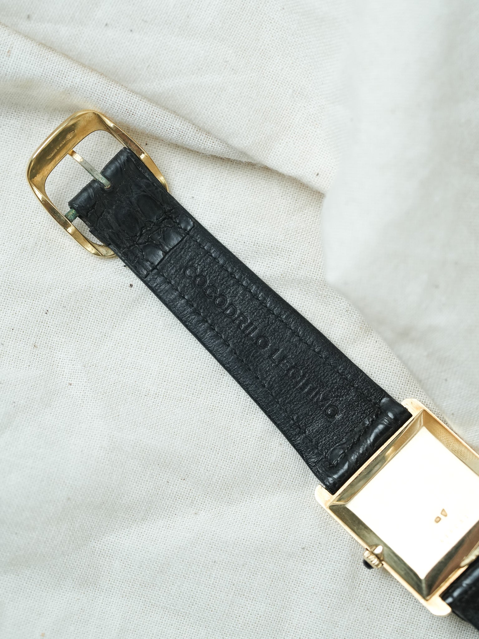 Baume & Mercier - 37059 Tank Or jaune 18k - boite - 1970s - GOPAK