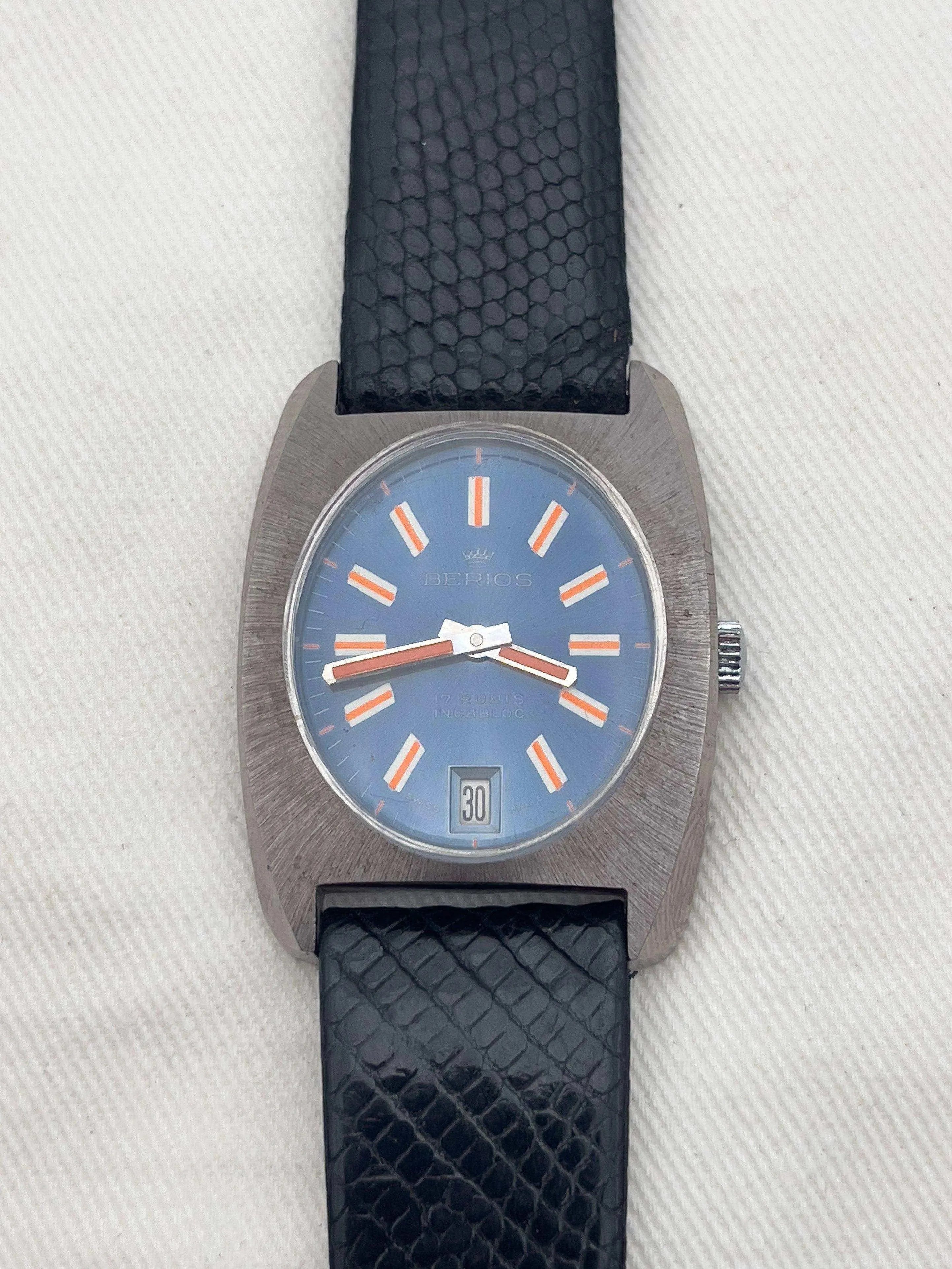 Berios - Blue Orange - 1980s - Atelier Victor Paris - Vintage Watch Shop Dubai
