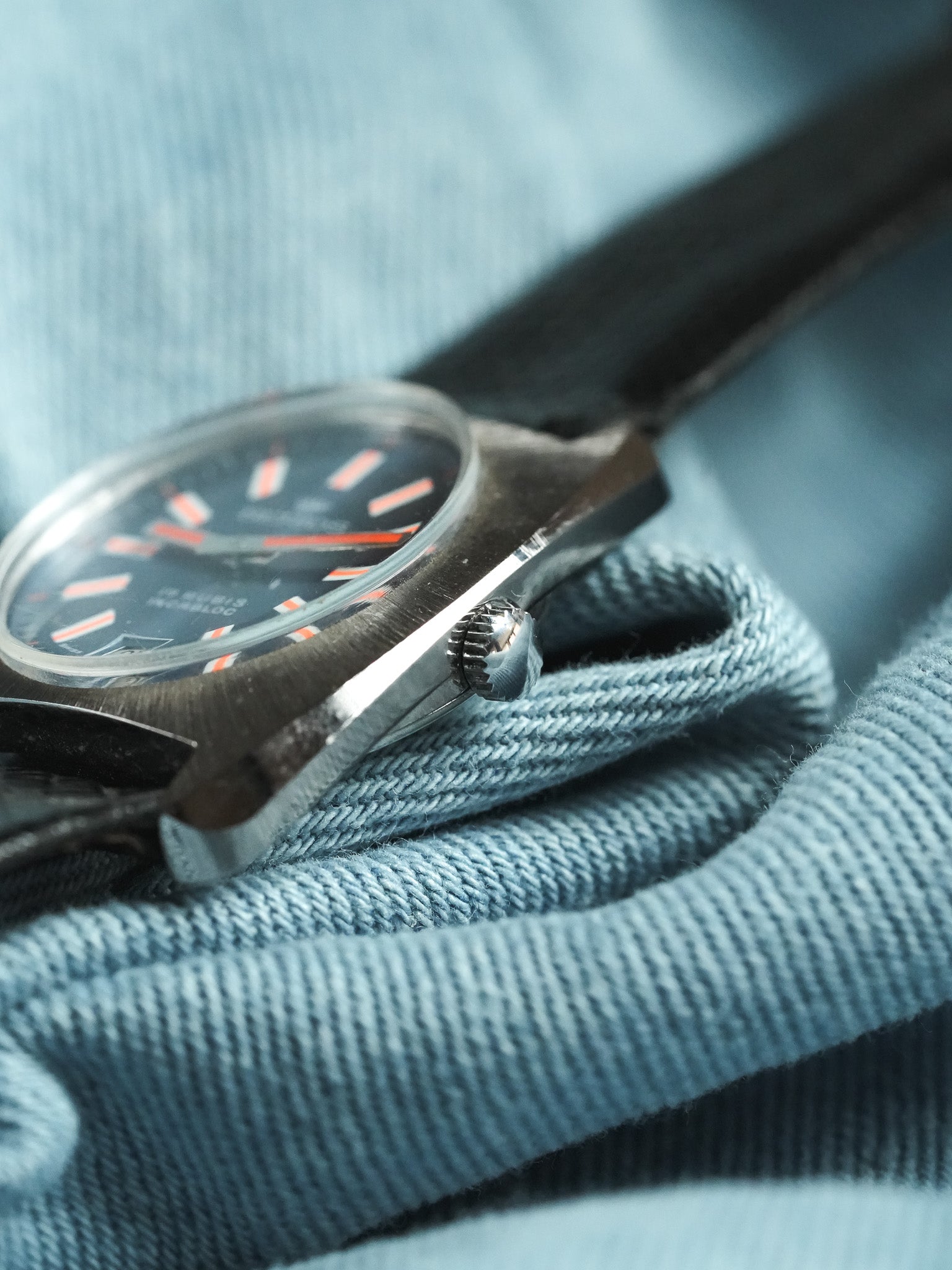 Berios - Tonneau Blue Orange - NOS - 1980s - Atelier Victor - Vintage Shop