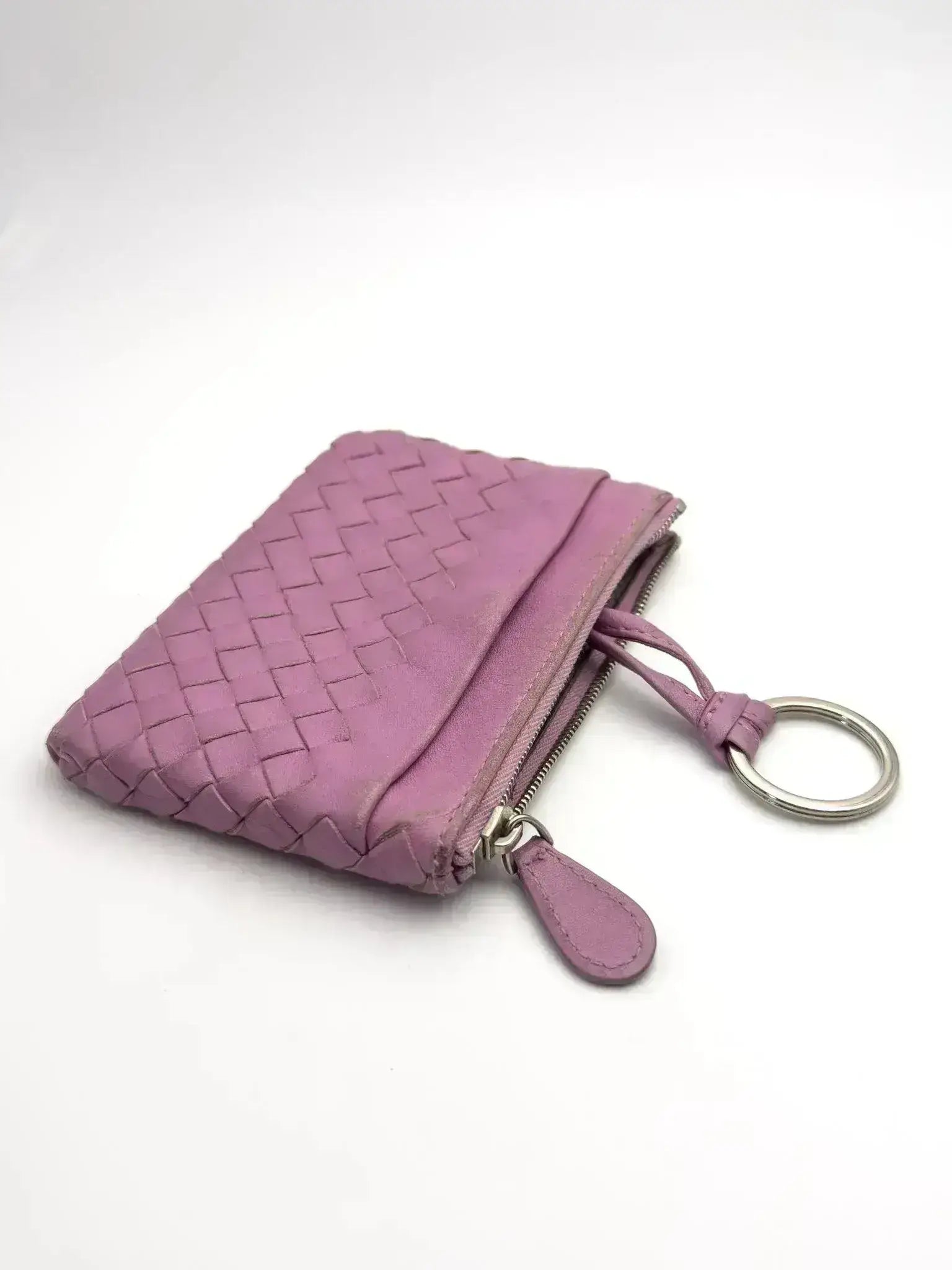 Bottega Veneta - porte-monnaie cuir rose - Atelier Victor