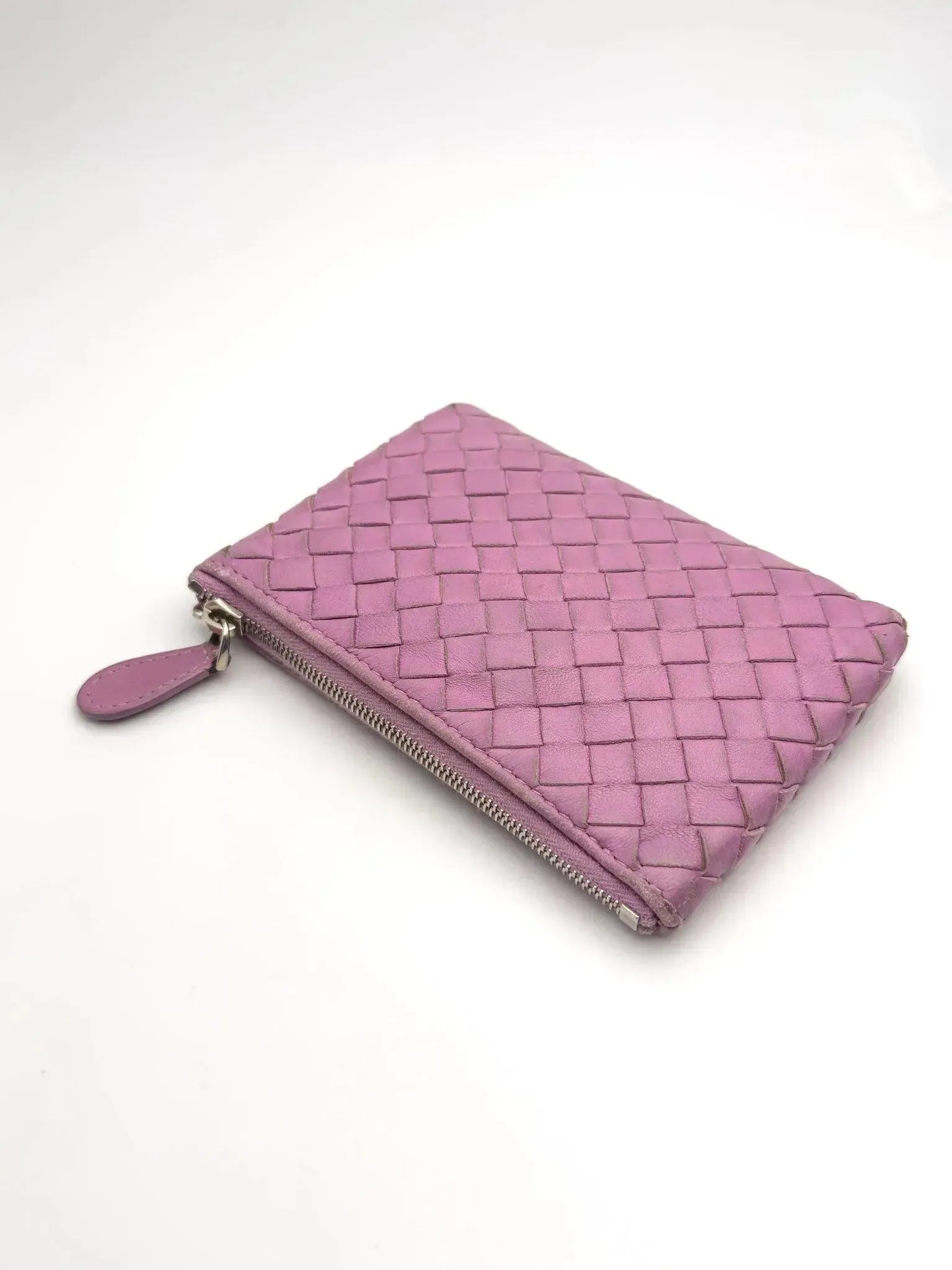 Bottega Veneta - porte-monnaie cuir rose - Atelier Victor