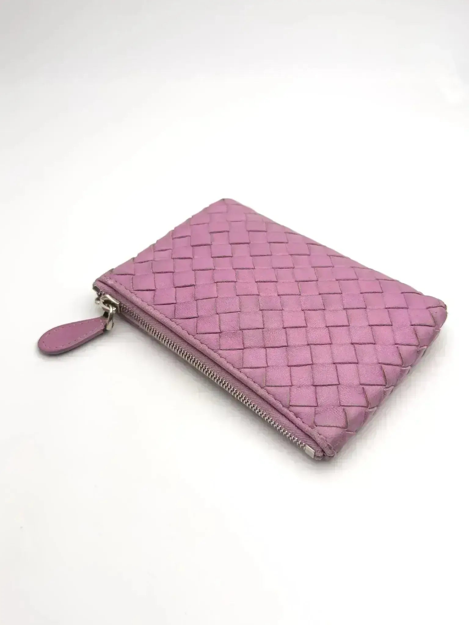 Bottega Veneta - porte-monnaie cuir rose - Atelier Victor