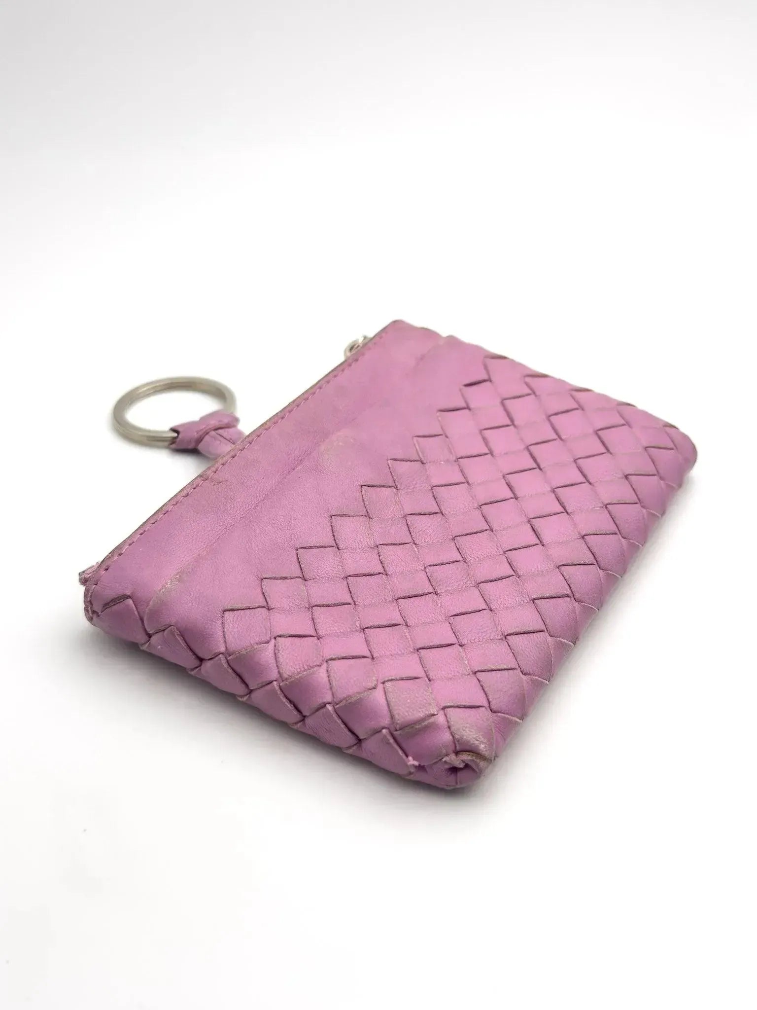 Bottega Veneta - porte-monnaie cuir rose - Atelier Victor - Vintage Shop