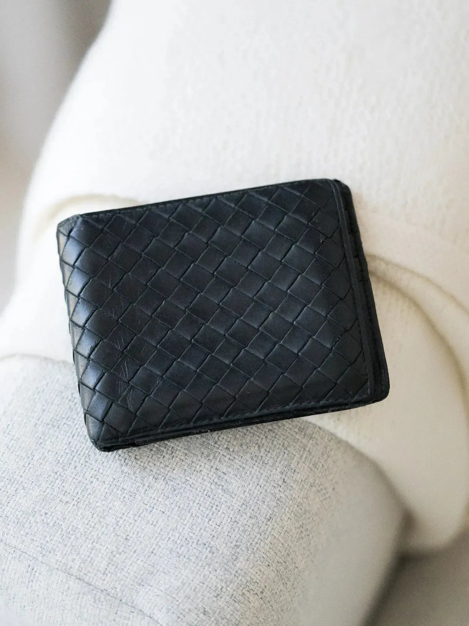 Bottega Veneta - Portefeuille Cuir Noir - Atelier Victor