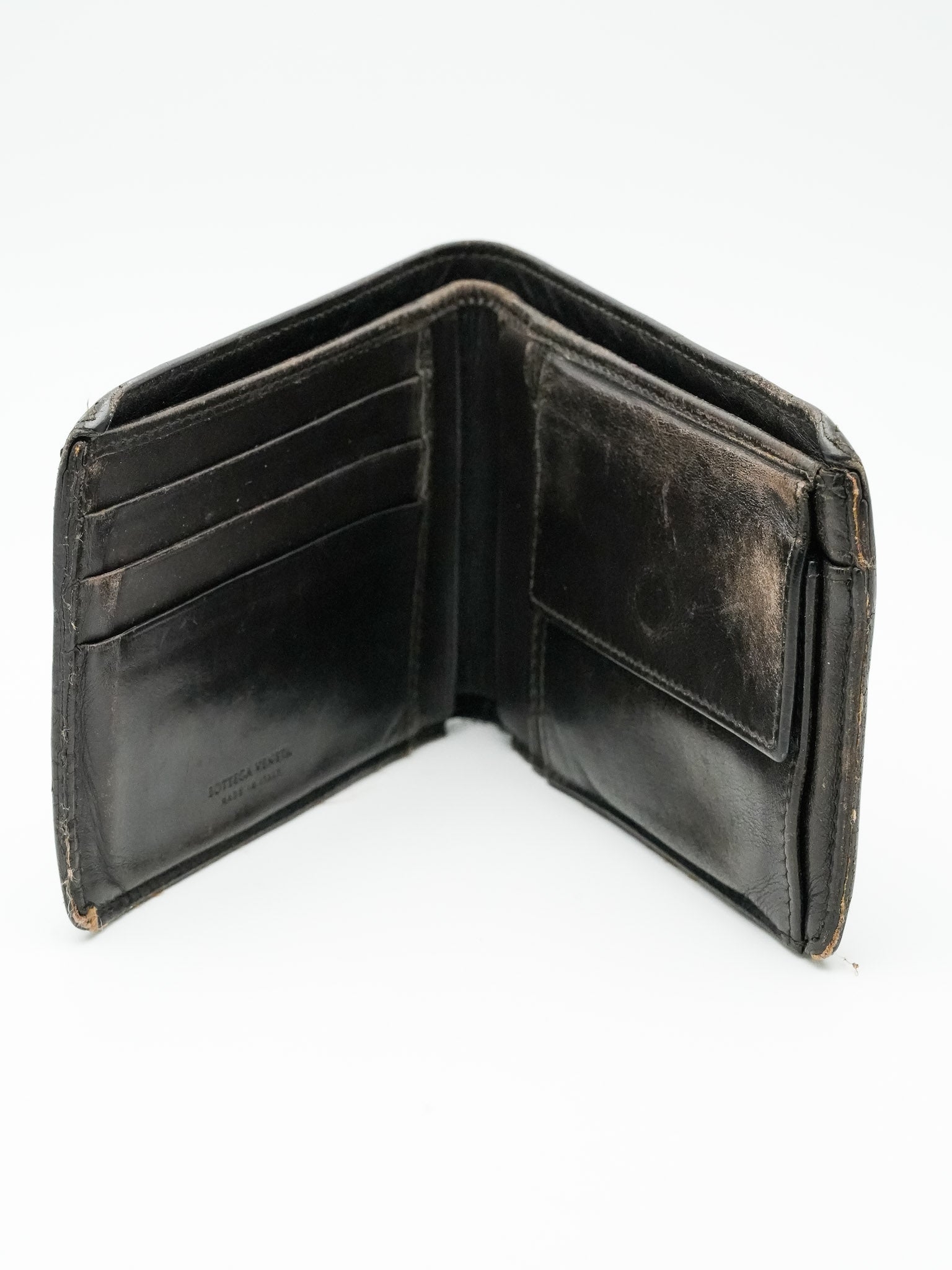 Bottega Veneta - Portefeuille marron patiné - Atelier Victor - Vintage Shop