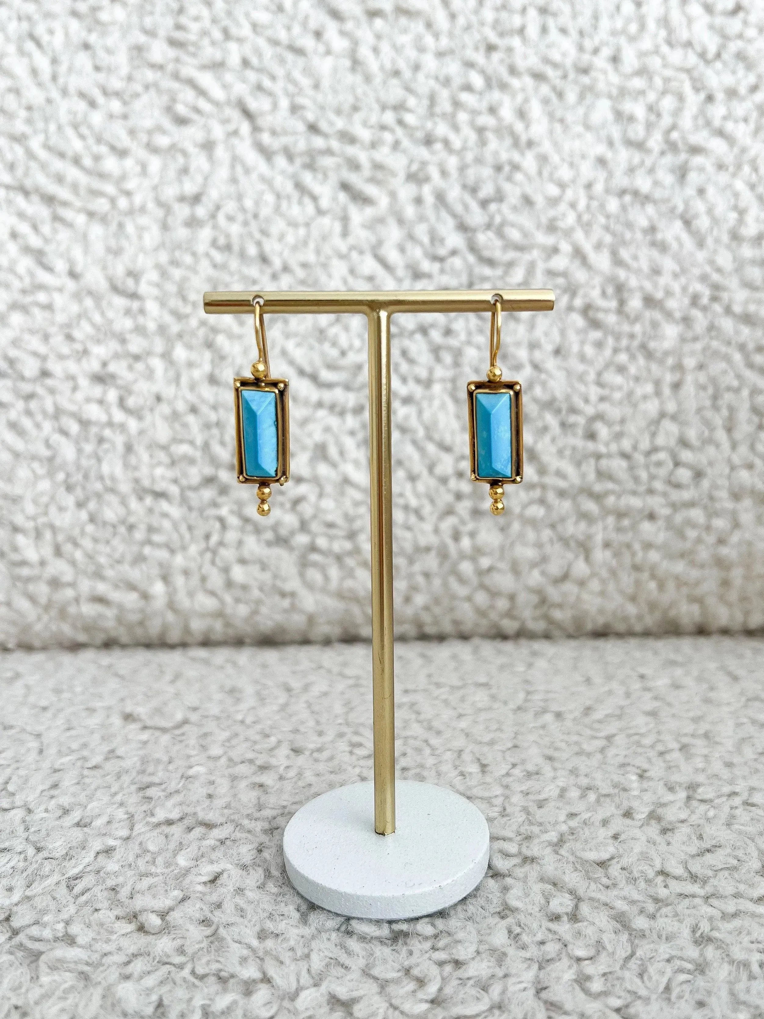 Boucles d’oreilles - Vermeil Turquoise - Atelier Victor - Vintage Shop