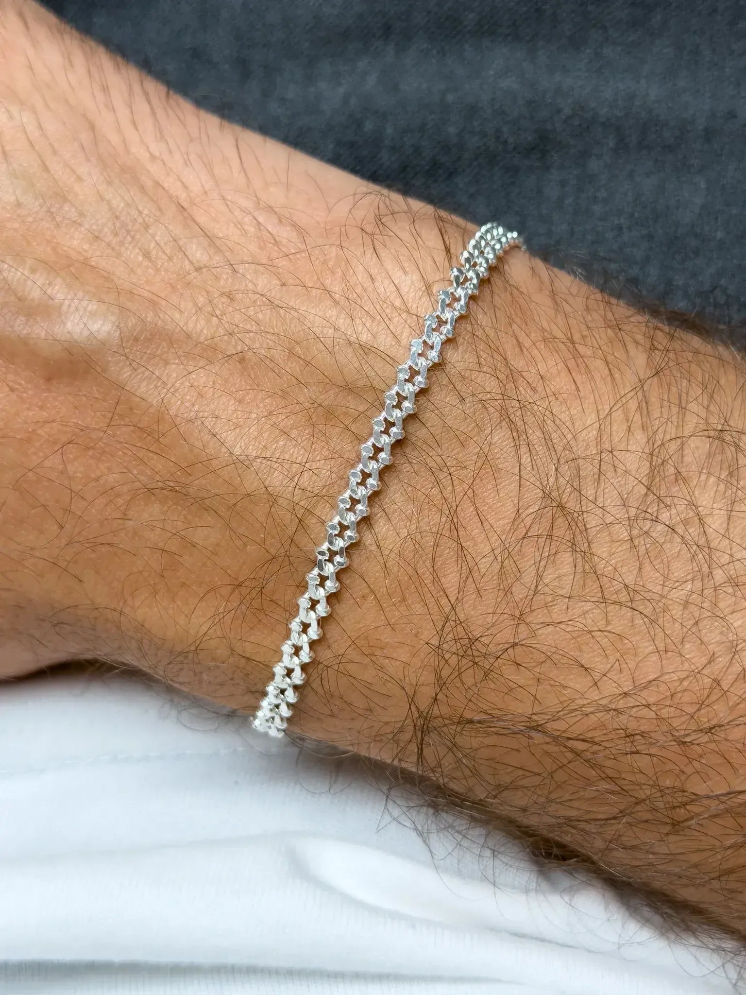 Bracelet en argent 925 - Alban - Moyen Modèle - Atelier Victor