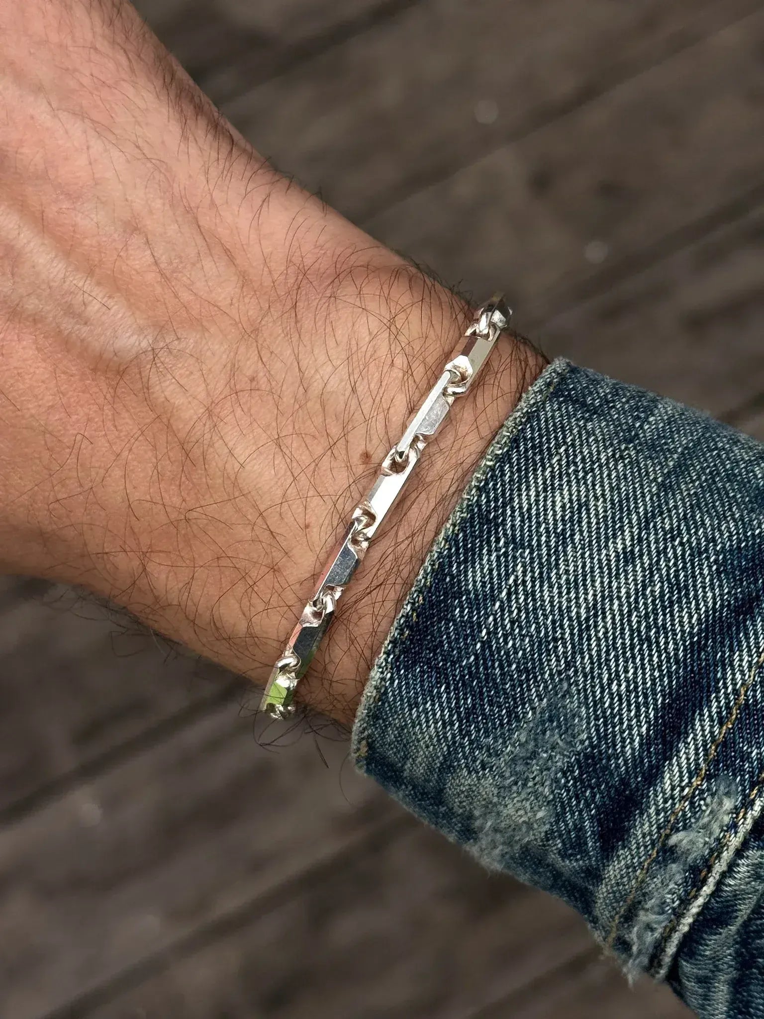 Bracelet en argent 925 - Edgard - Grand Modèle - Atelier Victor
