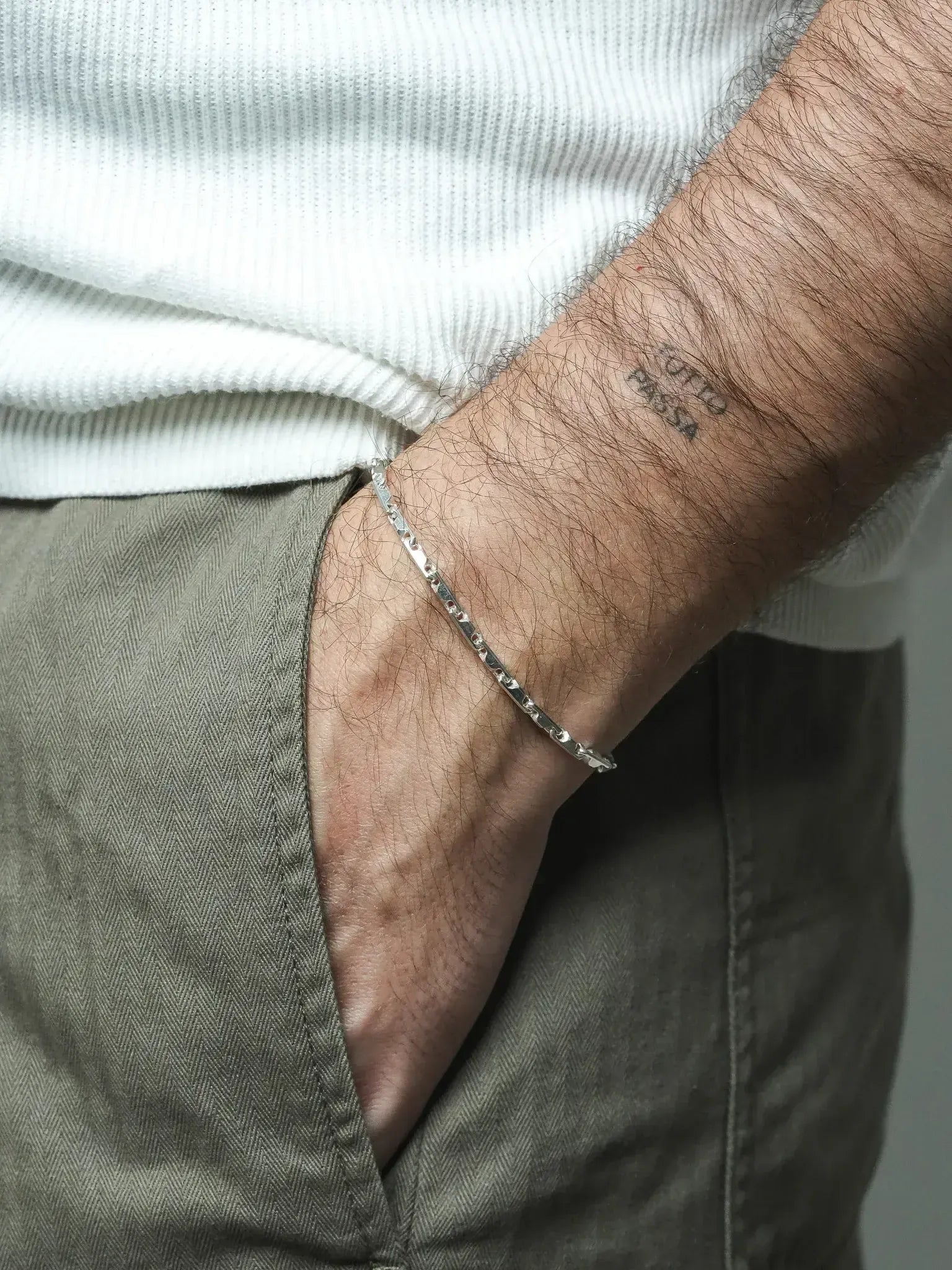 Bracelet argent 925 - Edgard - Moyen Modèle