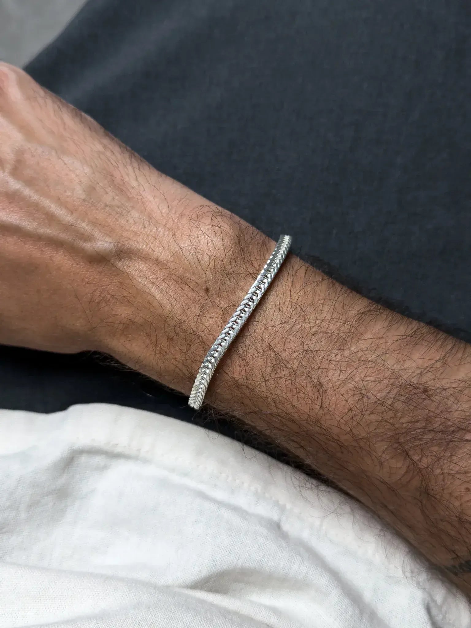 Bracelet argent 925 - Firmin - Grand modèle - Atelier Victor