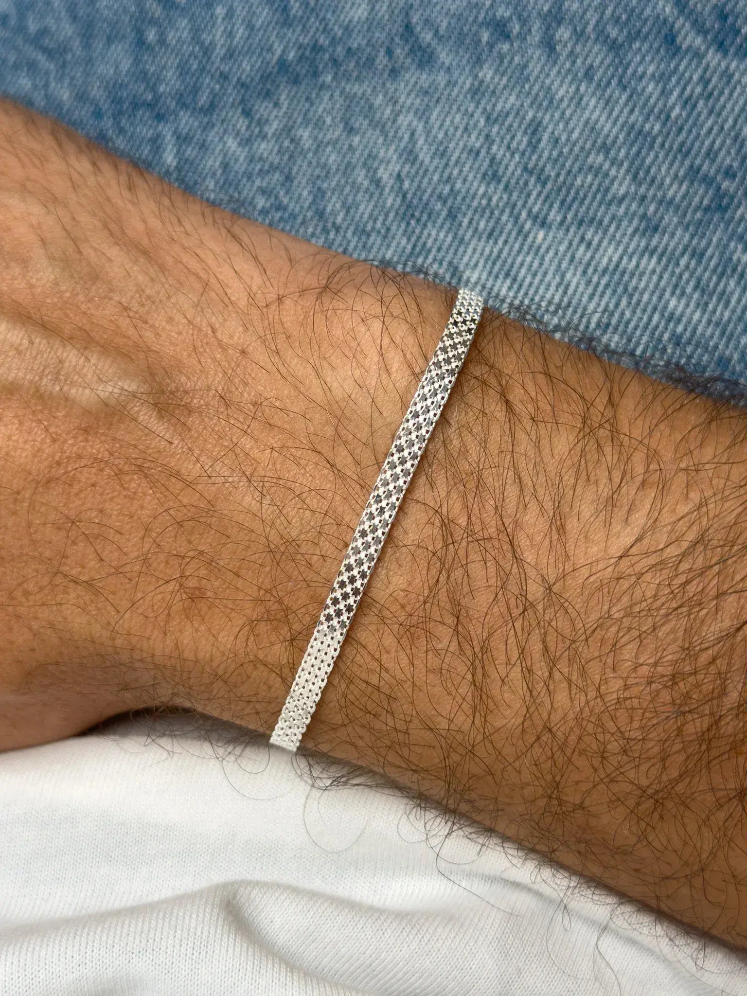 Bracelet argent 925 - Lucien - Moyen Modèle