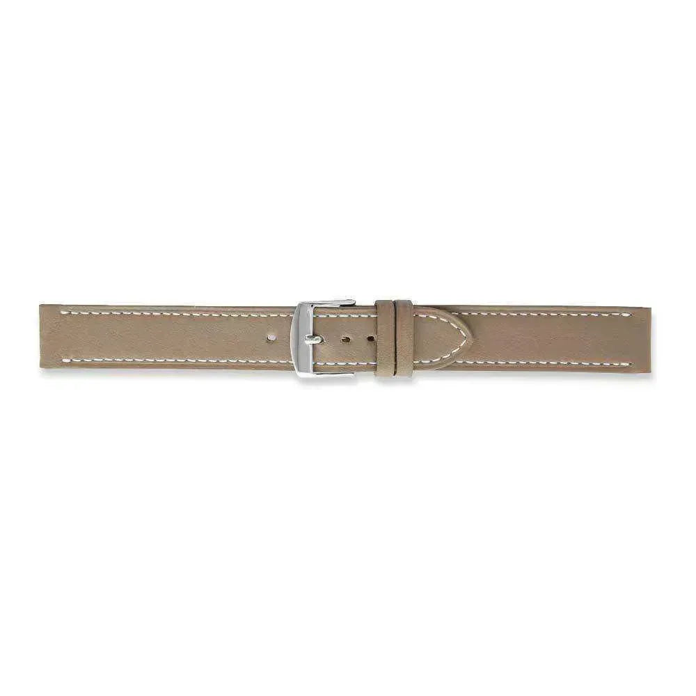 Bracelet de montre beige foncé - Cuir de vachette souple - Atelier Victor