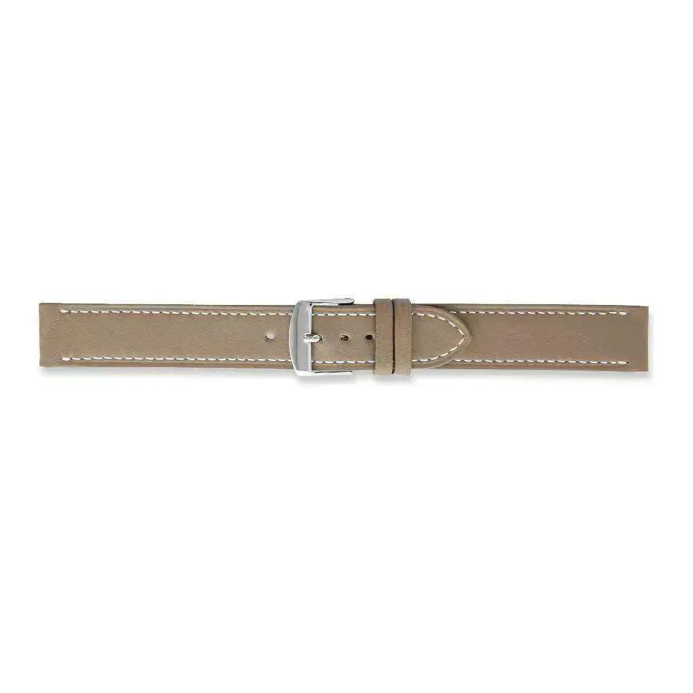 Bracelet de montre beige foncé - Cuir de vachette souple - Atelier Victor
