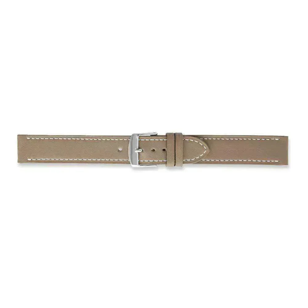 Bracelet de montre beige foncé - Cuir de vachette souple - Atelier Victor