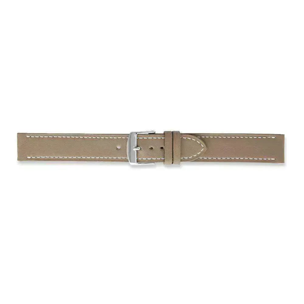 Bracelet de montre beige foncé - Cuir de vachette souple - Atelier Victor