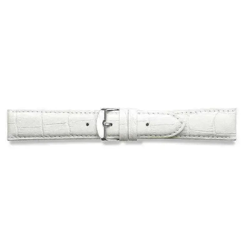 Bracelet de montre Blanc - Cuir effet crocodile - Atelier Victor