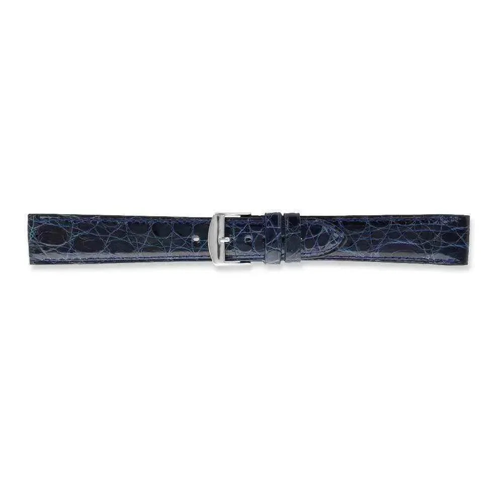 Bracelet de montre Bleu marine - Cuir crocodile - Atelier Victor - Vintage Shop
