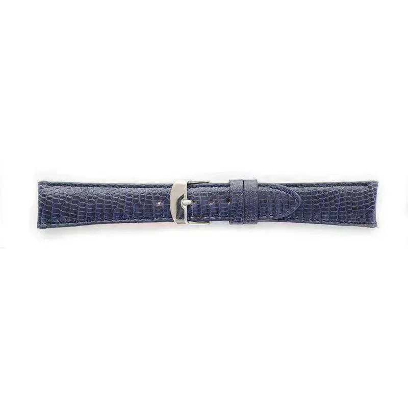Bracelet de montre Bleu nuit - Cuir de Lézard - Atelier Victor - Vintage Shop