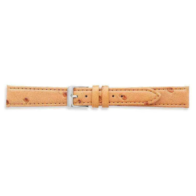 Bracelet de montre camel - Cuir effet autruche - Atelier Victor Paris - Vintage Watch Shop Dubai