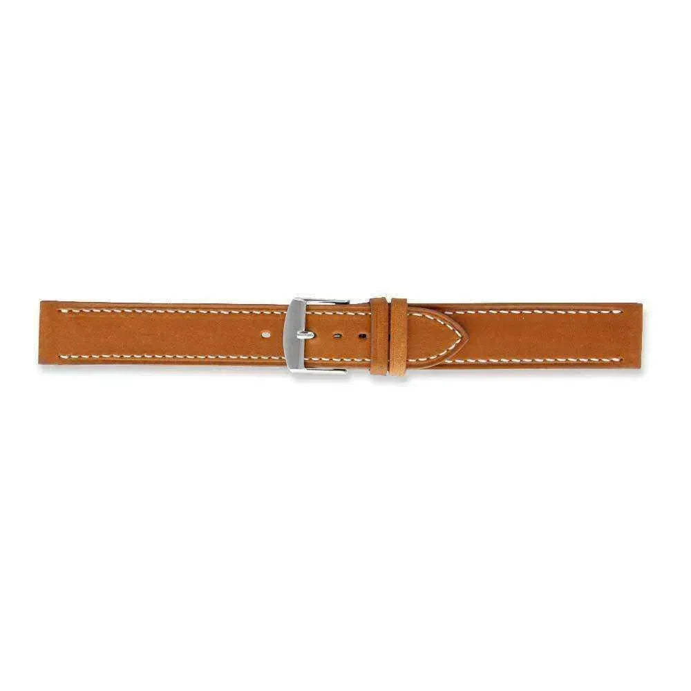 Bracelet de montre Cognac - Cuir de vachette souple - Atelier Victor