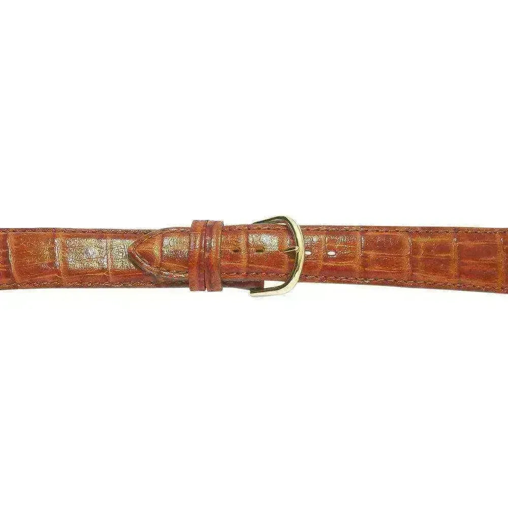 Bracelet de montre Marron clair - Cuir effet crocodile - Atelier Victor
