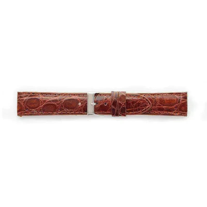 Bracelet de montre Marron - Cuir crocodile véritable - Atelier Victor - Vintage Shop