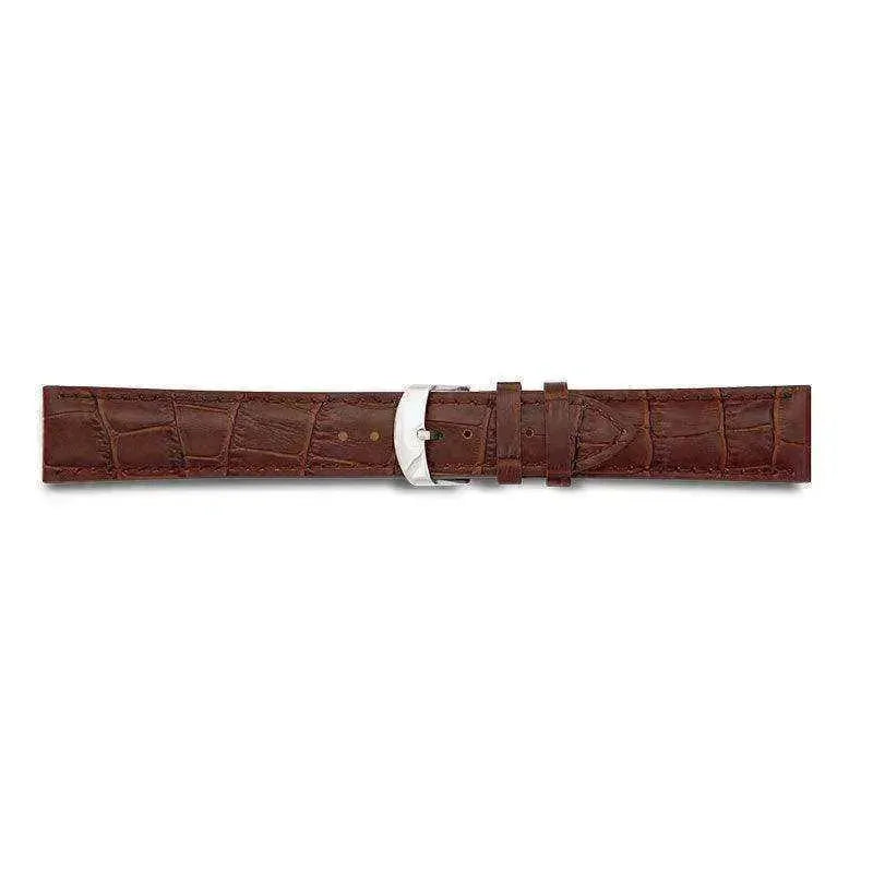 Bracelet de montre Marron foncé - Cuir effet crocodile - Atelier Victor - Vintage Shop