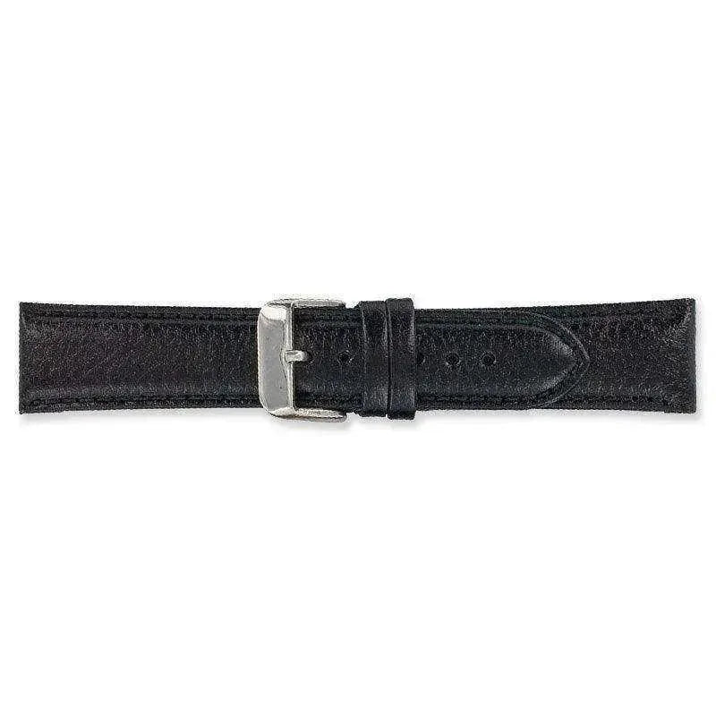 Bracelet de montre Noir - Cuir bombé grainé - Atelier Victor - Vintage Shop