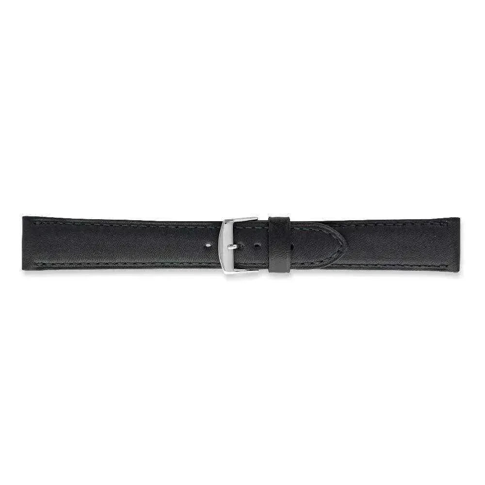 Bracelet de montre Noir - Cuir de vachette lisse - Atelier Victor - Vintage Shop