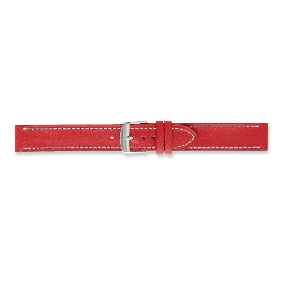 Bracelet de montre Rouge - Cuir de vachette souple - Atelier Victor