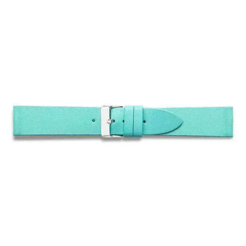 Bracelet de montre Turquoise - Cuir corrigé lisse - Atelier Victor