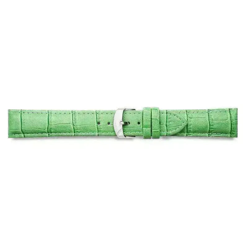 Bracelet de montre Vert clair - Cuir effet crocodile - Atelier Victor