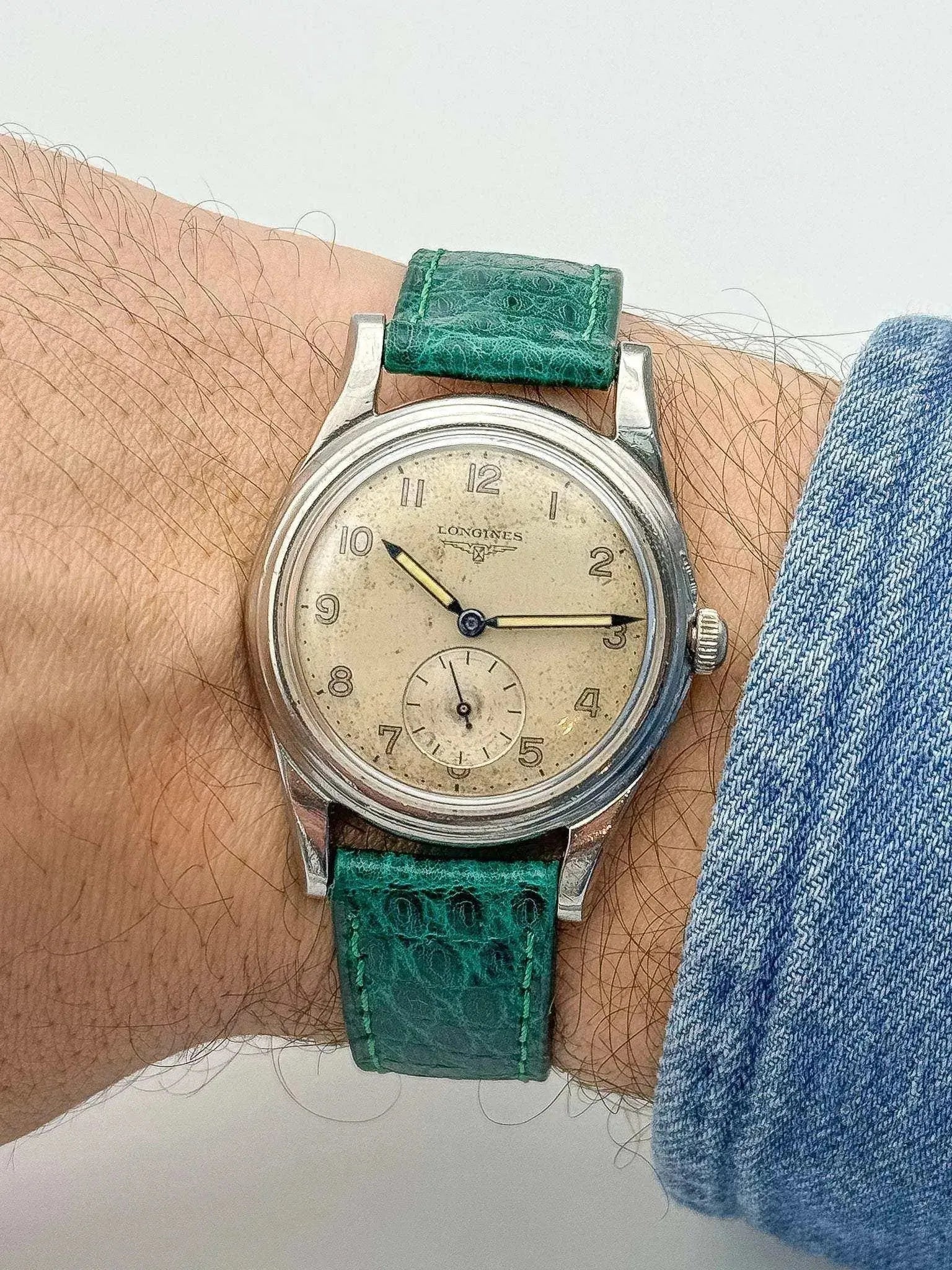 Bracelet de montre Vert émeraude - Cuir Lézard - Atelier Victor Paris - Vintage Watch Shop Dubai