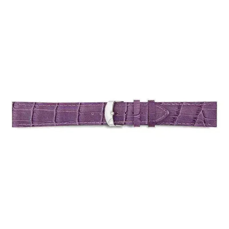 Bracelet de montre Violet - Cuir effet alligator - Atelier Victor