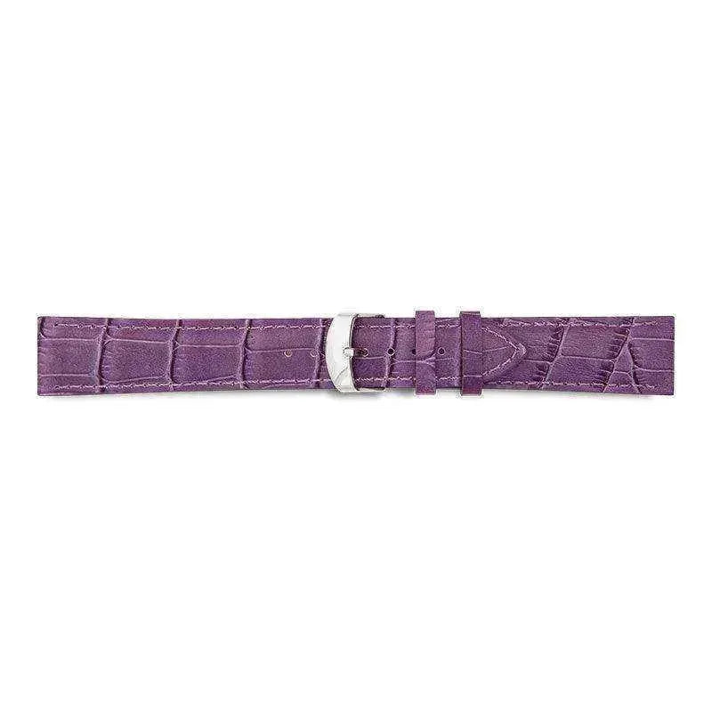 Bracelet de montre Violet - Cuir effet alligator - Atelier Victor - Vintage Shop