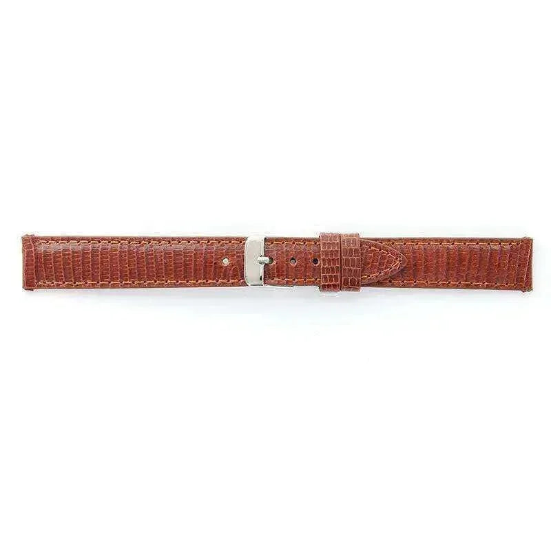 Bracelet de motnre cognac - Cuir Lézard - Atelier Victor - Vintage Shop